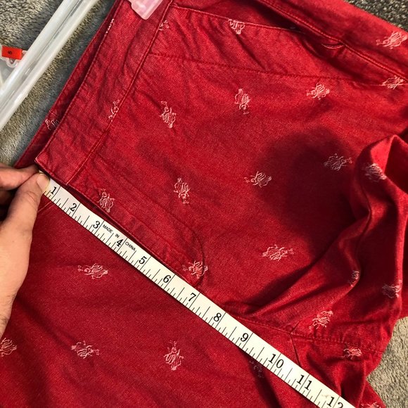 Liz Claiborne Audra Women's 12 Straight Leg Below The Knee Red Cropped Pants - Picture 17 of 17